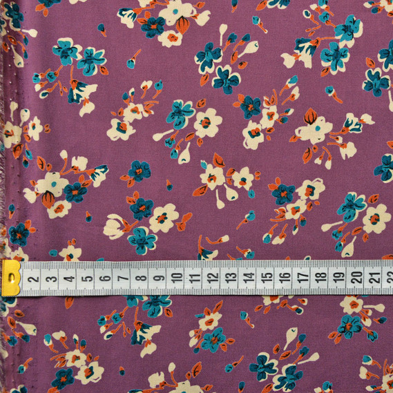 Штапель стрейч цвітіння слива, фото 3