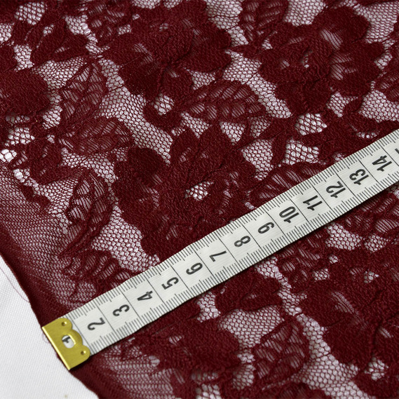 Гипюр Фламенко бордо, фото 4