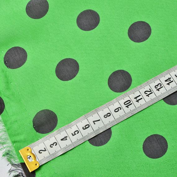 Тканина шифон горохи асорті велик.трава, фото 3