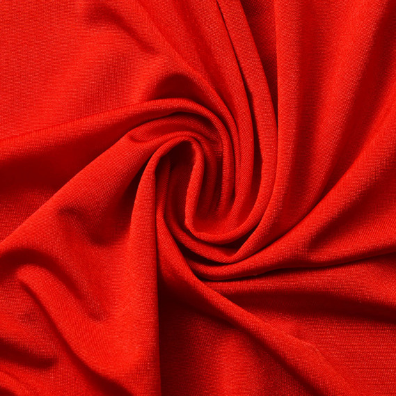 Ткань трикотаж Crystal, 150 см, для спортивных костюмов, гольфов, кардиганов, свитшотов и водолазок червоний , фото 1