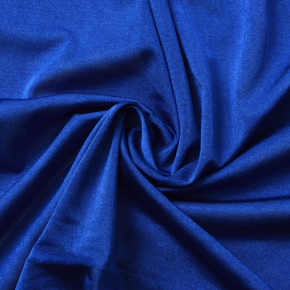 Тканина трикотаж Crystal, 150 см, для спортивних костюмів, гольфів, кардиганів, світшотів і водолазок електрик, фото 1