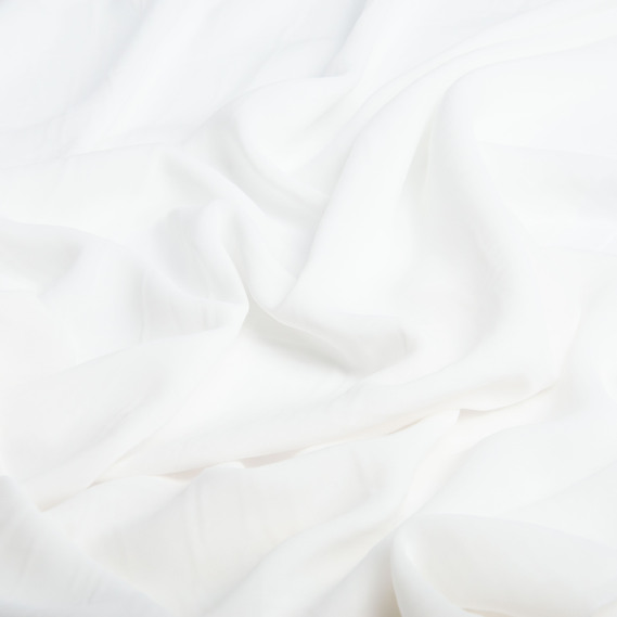 Тканина платтяна шифон Sheila легка напівпрозора для суконь, блузок, аксесуарів молоко, фото 2 Тканина платтяна шифон Sheila легка напівпрозора для суконь, блузок, аксесуарів молоко, фото 2