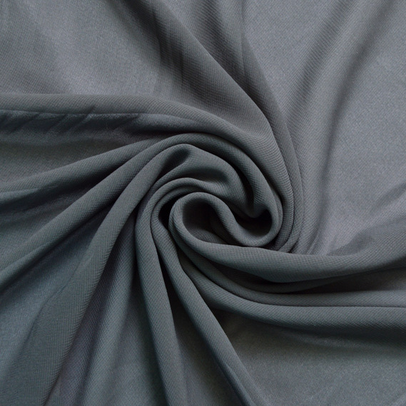 Chiffon fabric Shela т/сірий, фото 1