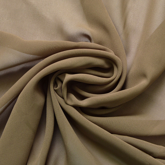 Тканина шифон Shela хакі, фото 1