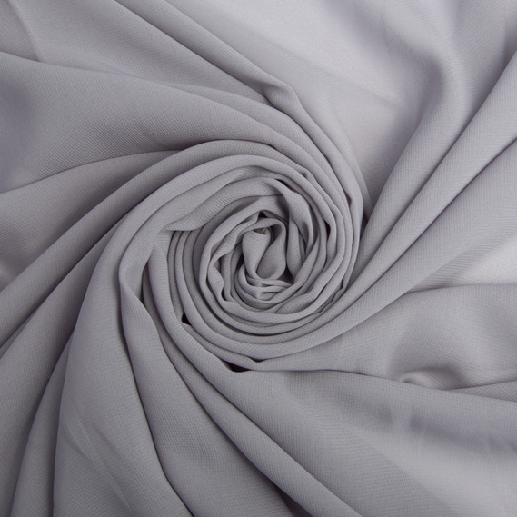 Тканина шифон Shela сірий, фото 1 Тканина шифон Shela сірий, фото 1