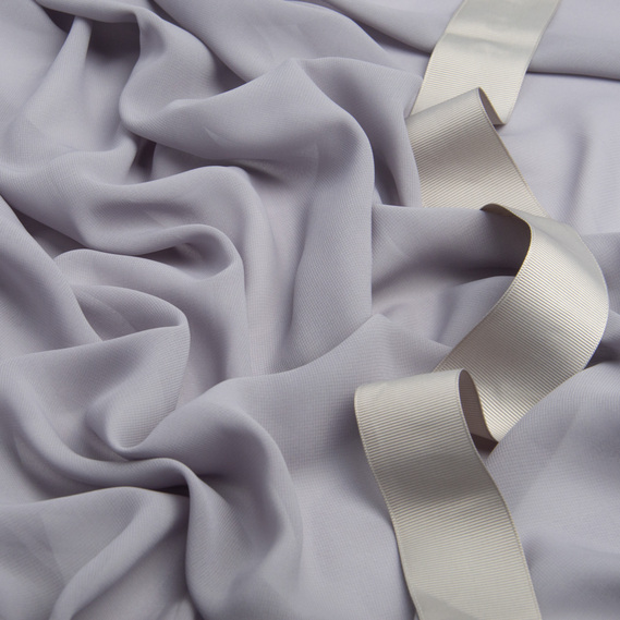 Тканина шифон Shela сірий, фото 3 Тканина шифон Shela сірий, фото 3