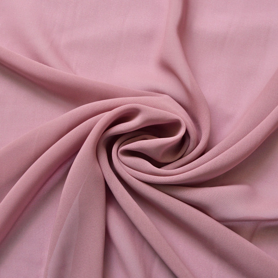 Тканина шифон Shela лілово/фрез, фото 1