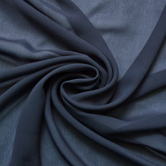 Chiffon fabric Shela т/синій, фото 1 Chiffon fabric Shela т/синій, фото 1