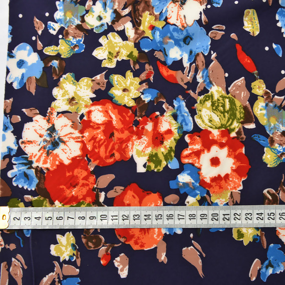 Плательная Super Soft Премьера акварель т/синя, Квітковий, фото 4