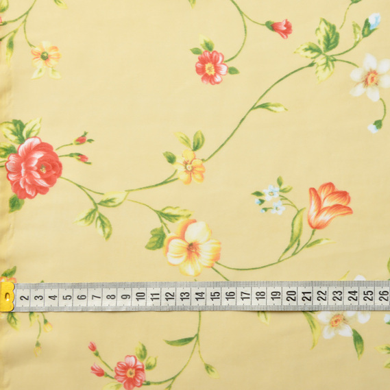 Тканина Шифон софт Міла пісок, Квітковий, фото 3