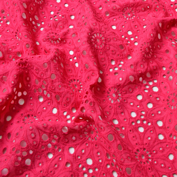 Dress fabric cotton batiste seam малина, фото 2