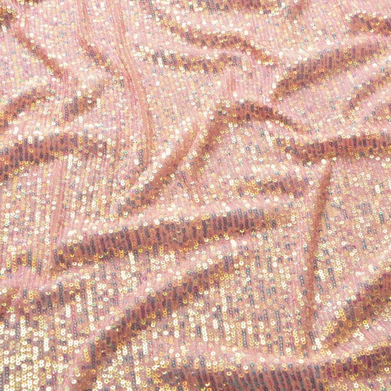 Сетка с пайеткой Полоса пудра, фото 2 Сетка с пайеткой Полоса пудра, фото 2