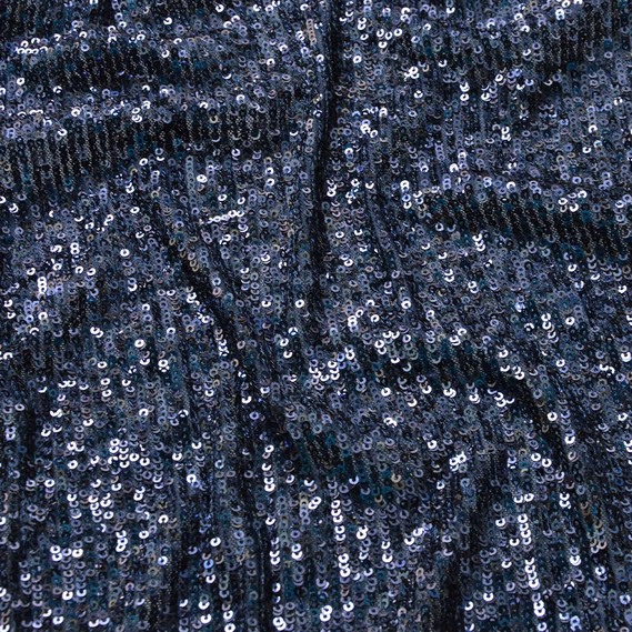 Сетка с пайеткой Полоса т/синя, фото 2