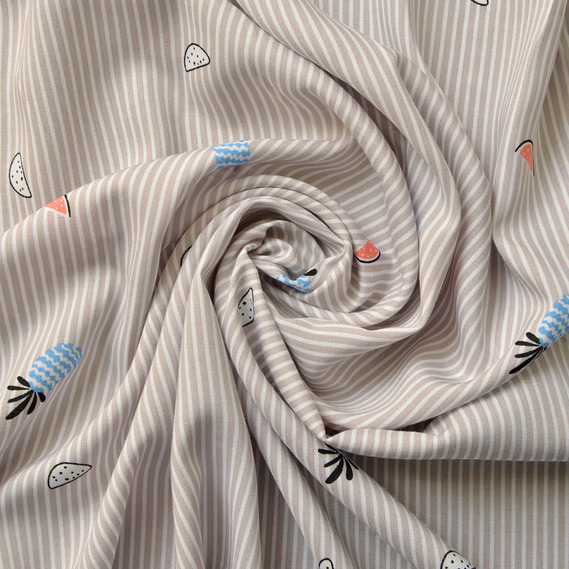 Штапель смуга/ананас сірий, Смуга, фото 1