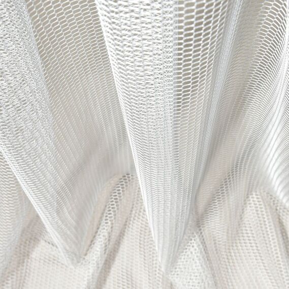 Тюль сітка однотонний Соти V-302 біла, фото 1 Тюль сітка однотонний Соти V-302 біла, фото 1