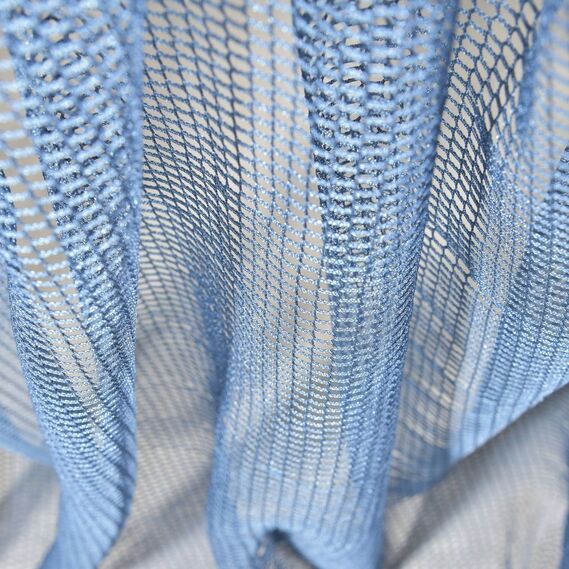 Тюль сітка однотонний Соти V-319 денім, фото 1 Тюль сітка однотонний Соти V-319 денім, фото 1