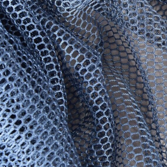 Тюль сітка однотонний Соти V-319 денім, фото 2 Тюль сітка однотонний Соти V-319 денім, фото 2