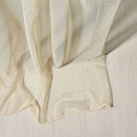 Тюль сетка однотонный Соты V-304 беж, фото 4 Тюль сетка однотонный Соты V-304 беж, фото 4