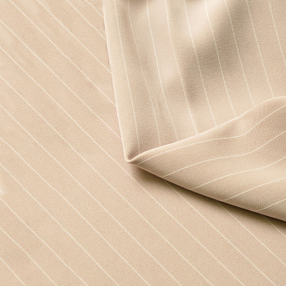 Тканина костюмна Plazma stripe беж, фото 2 Тканина костюмна Plazma stripe беж, фото 2