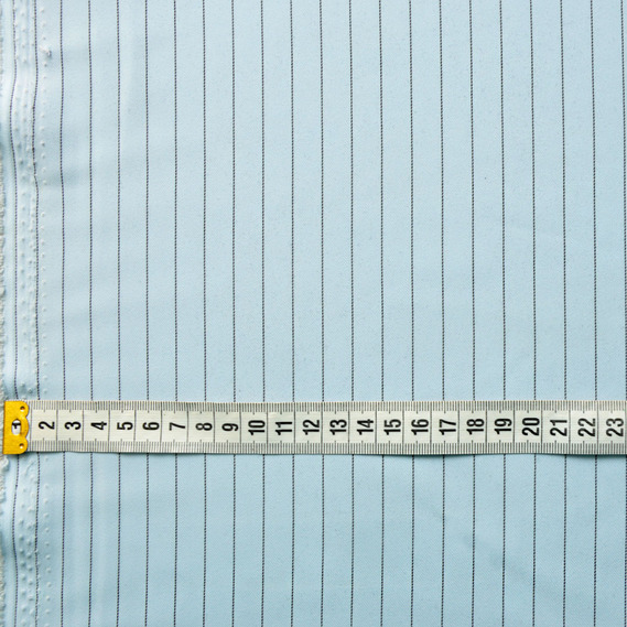 Ткань костюмная Plazma stripe блакитний , фото 3