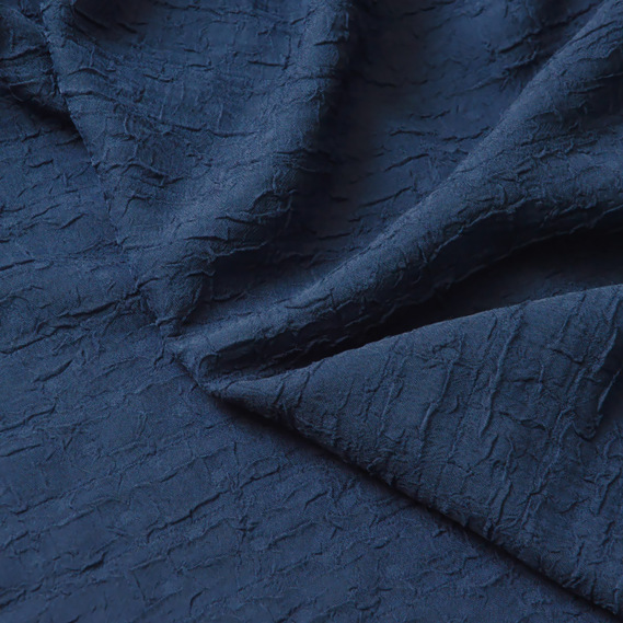 Шифон-жатка щільний т/синій, фото 2 Шифон-жатка щільний т/синій, фото 2