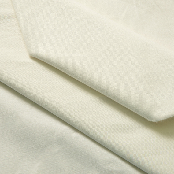 Тканина котон твіл стрейч молоко, фото 2