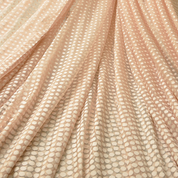 Тюль жаккард Praline V-27275 пудра, фото 1 Тюль жаккард Praline V-27275 пудра, фото 1