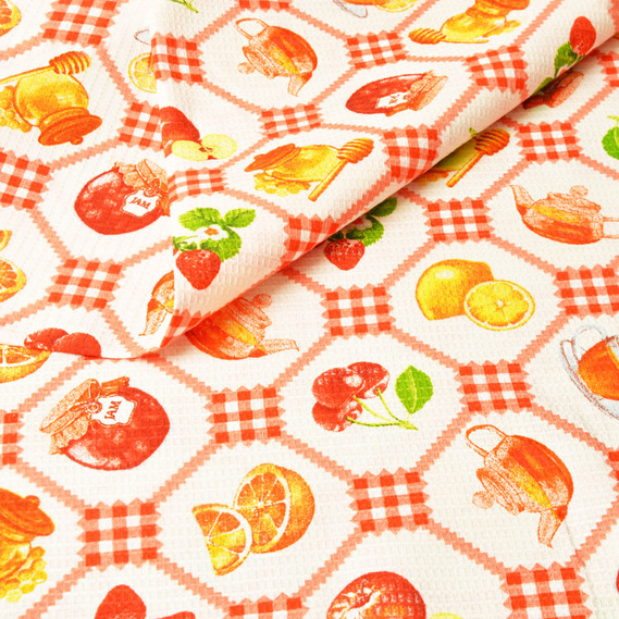 Ткань полотенечная оранж. пл.150, фото 1