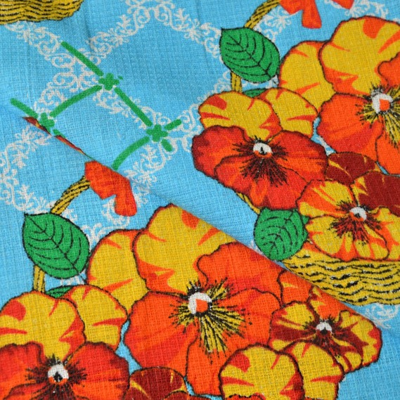 Рушникова вафельна Петунія блакитна, фото 1