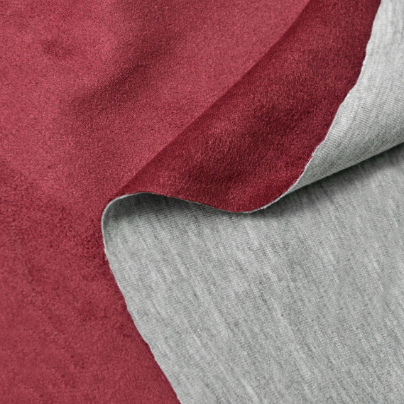 Suede knitwear V-12 бордо, фото 3