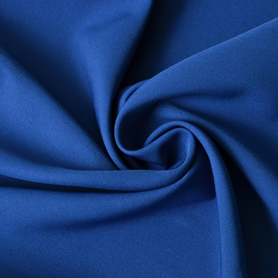 Тканина костюмна Саллі креп синя, фото 1 Тканина костюмна Саллі креп синя, фото 1