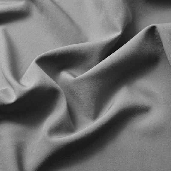 Ткань костюмная Салли креп сіра, фото 2
