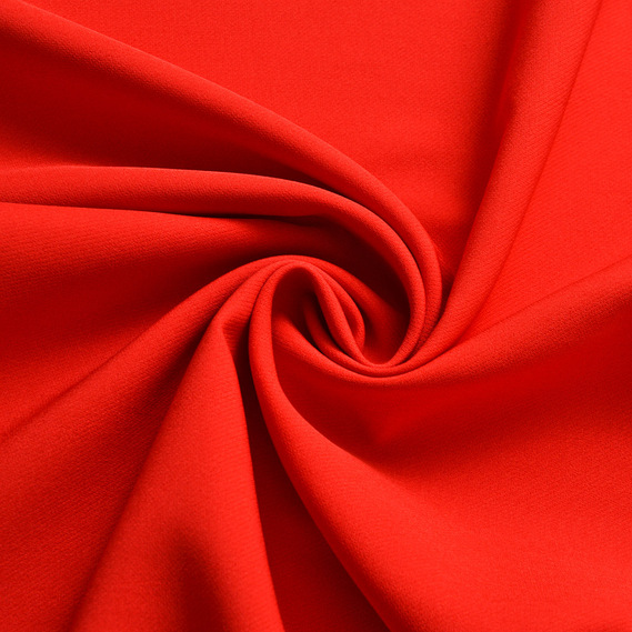 Ткань костюмная Салли креп червона, фото 1