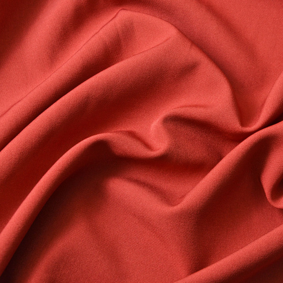 Ткань костюмная Салли креп марсала, фото 2 Ткань костюмная Салли креп марсала, фото 2