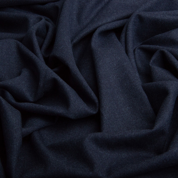 Ткань костюмная Митчел, 150 см, для одежды, платьев, костюмов, юбок V-11 т/синя, фото 2