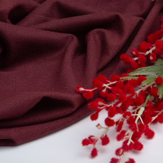 Ткань костюмная Митчел, 150 см, для одежды, платьев, костюмов, юбок V-14 бордо, фото 3 Ткань костюмная Митчел, 150 см, для одежды, платьев, костюмов, юбок V-14 бордо, фото 3