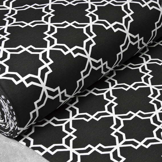 Decorative fabric Tile with water-repellent impregnation V-1 чорна, фото 1