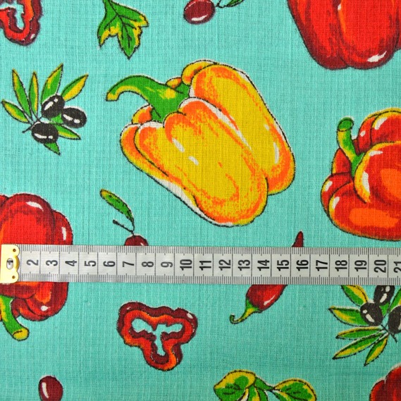 Полотенечная вафельная Перец бирюза, фото 2