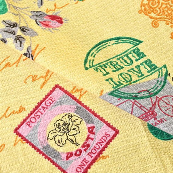 Рушникова вафельна Париж ваніль, фото 1