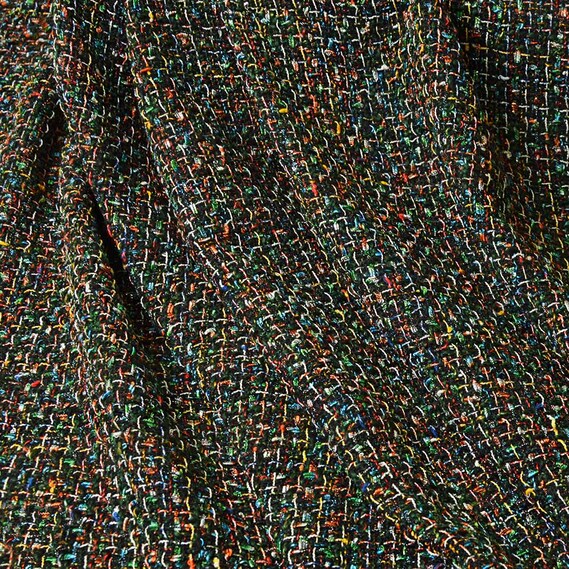 Ткань костюмна Букле Фарби зелена, фото 1