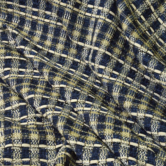 Тканина костюмна Букле Бонні т/синя, фото 2 Тканина костюмна Букле Бонні т/синя, фото 2