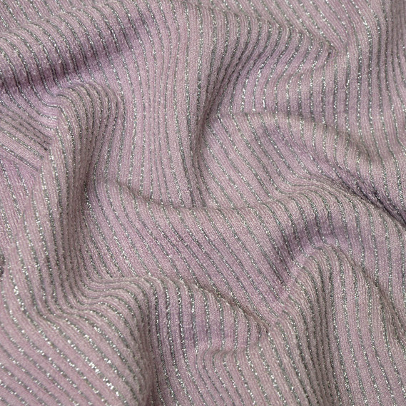 Knitted metallic stripes ліловий, фото 1 Knitted metallic stripes ліловий, фото 1
