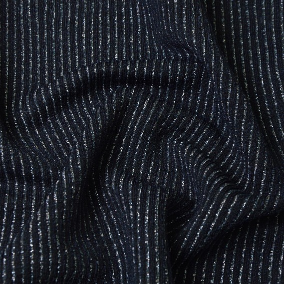 Knitted metallic stripes т/синій, фото 2