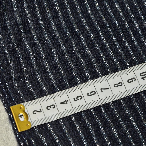 Knitted metallic stripes т/синій, фото 3