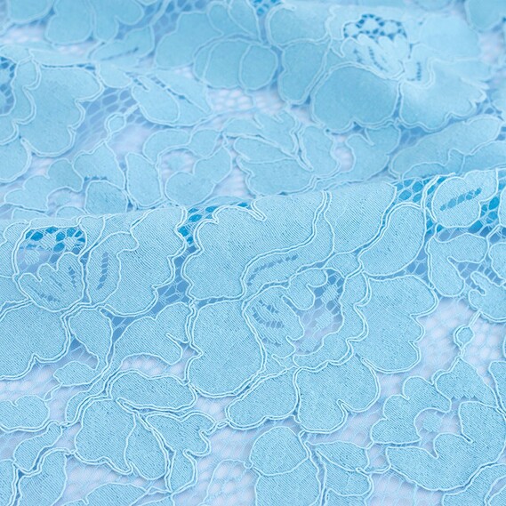 Гипюр Messina блакитний, фото 1 Гипюр Messina блакитний, фото 1