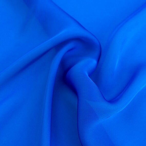 Armani Silk Chiffon Fabric електрик, фото 1 Armani Silk Chiffon Fabric електрик, фото 1
