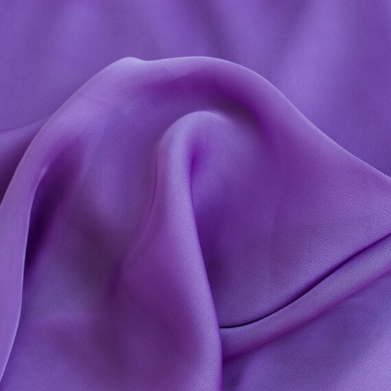 Тканина шифон-шовк Armani бузок, фото 1