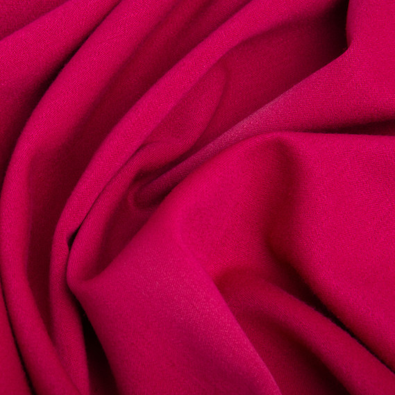 Тканина костюмна Міранда, 150 см, 322 гр/м2, для одягу, плаття, костюмів, спідниць малина, фото 2