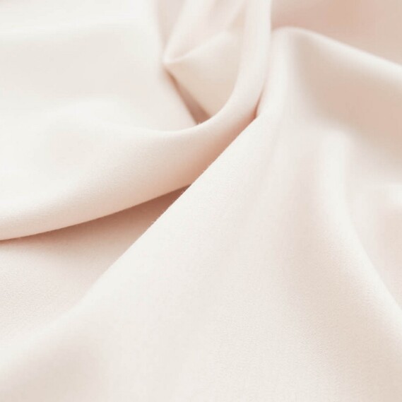 Miranda suit fabric, 150 cm wide, 322 g/m², suitable for clothing, dresses, suits, and skirts V-43 беж/пудра, фото 1