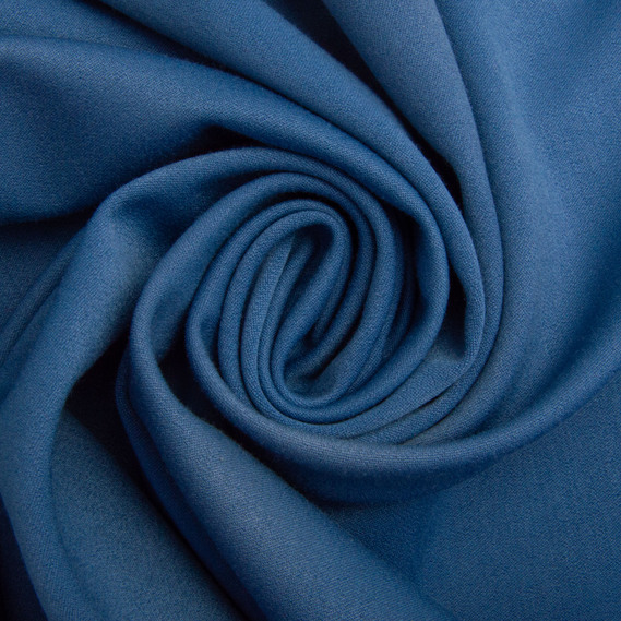 Тканина костюмна Міранда, 150 см, 322 гр/м2, для одягу, плаття, костюмів, спідниць V-51 денім, фото 1